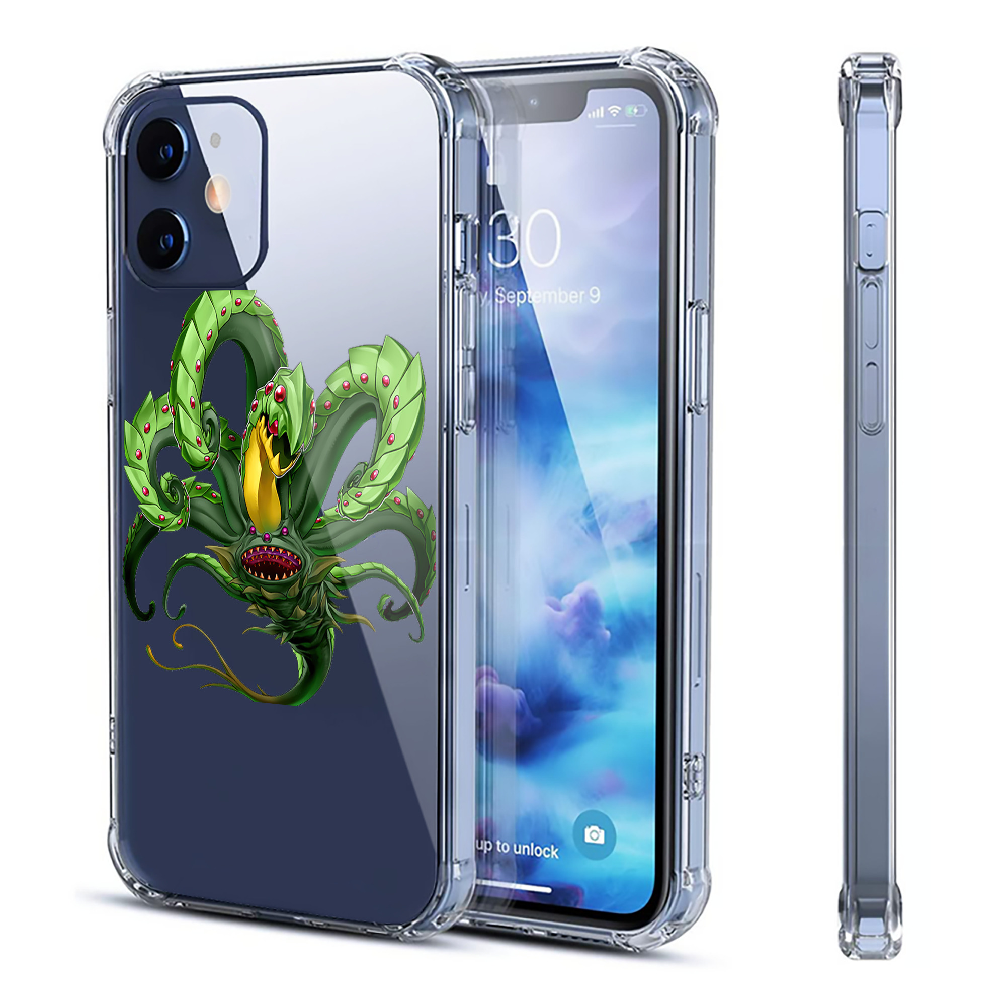 （画像用） 遊☆戯☆王 Yu-Gi-Oh! 【iPhone 12シリーズ対応】透明スマホケース（クリアソフトケース）
